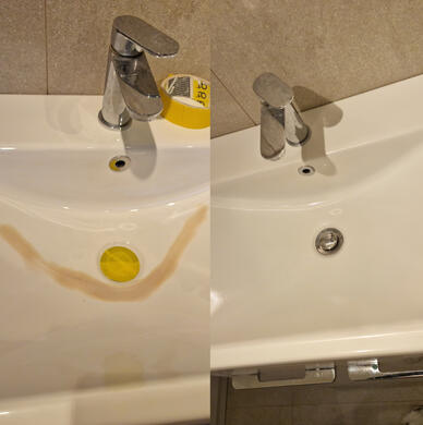 ceramic sink crack repair service completed in Gloucester