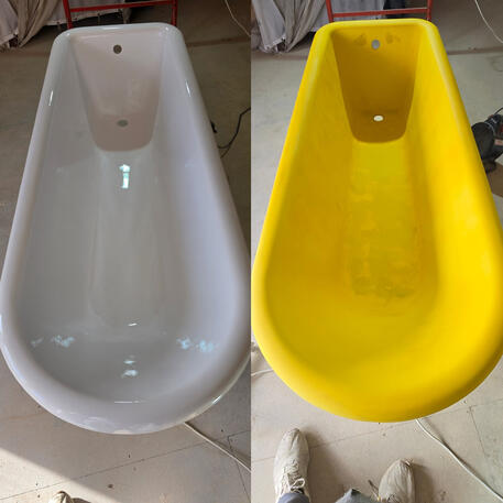 Cast iron Bath re-enamelling done in Gloucester