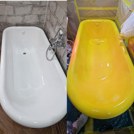 Cast iron Bath re-enamelling done in Cheltenham