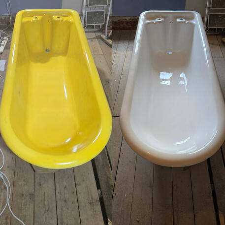 Cast iron Bath re-enamelling done in Gloucester